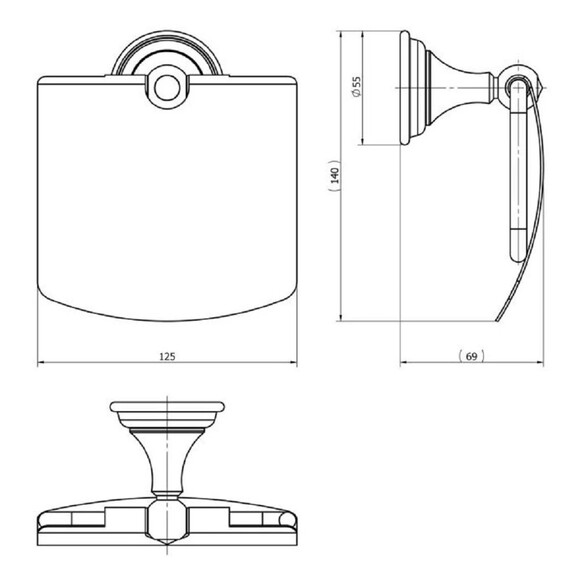 Держатель для туалетной бумаги Langberger Classic Swarovski (2122241A) изображение 2
