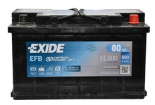 Аккумулятор EXIDE EL800 (Start-Stop EFB),80Ah/720A