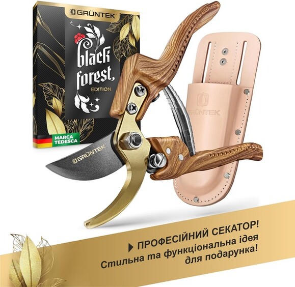 Секатор Gruntek PROFI Black Forest Edition 18 мм, 210 мм (295216012) фото 3