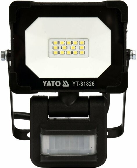 Прожектор з SMD-доданими випромінювачем і датчиком руху Yato YT-вісімдесят одна тисяча вісімсот двадцять шість фото 2