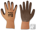 Перчатки защитные BRADAS PERFECT GRIP BROWN RWPGBR9 латекс, размер 9