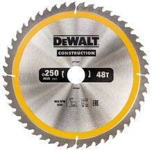 Диск пильний DeWALT CONSTRUCTION DT1957, 250х30 мм, 48z