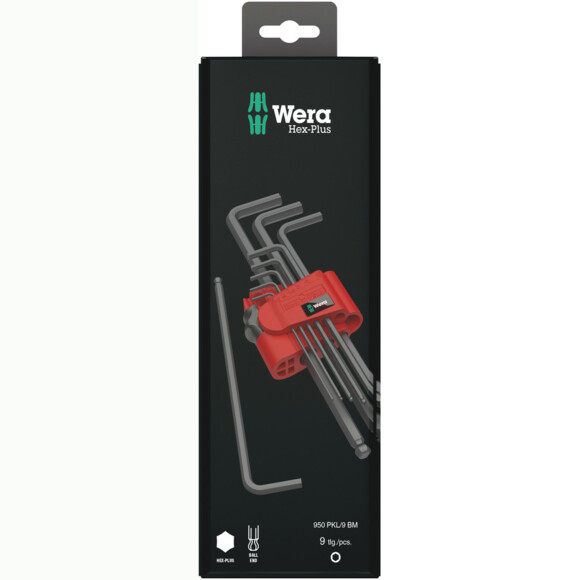 Набір Г-образних ключів Wera 950/9 Hex-Plus 4 (05073596001)