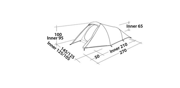 Палатка Easy Camp Tent Energy 200 Teal Green (44998) изображение 3