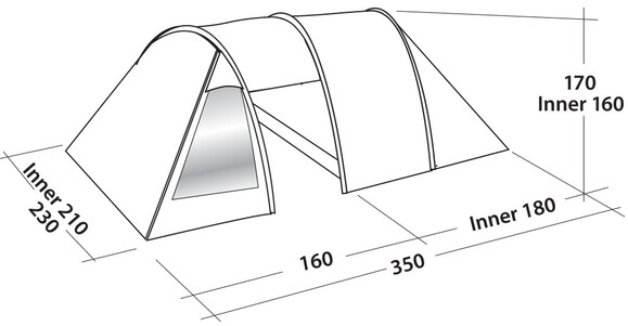 Палатка Easy Camp Galaxy 300 Rustic Green (120390) (928901) изображение 3