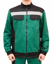 Рабочая куртка Free Work Алекс зеленая с черным р.56-58/5-6/XL (62013)