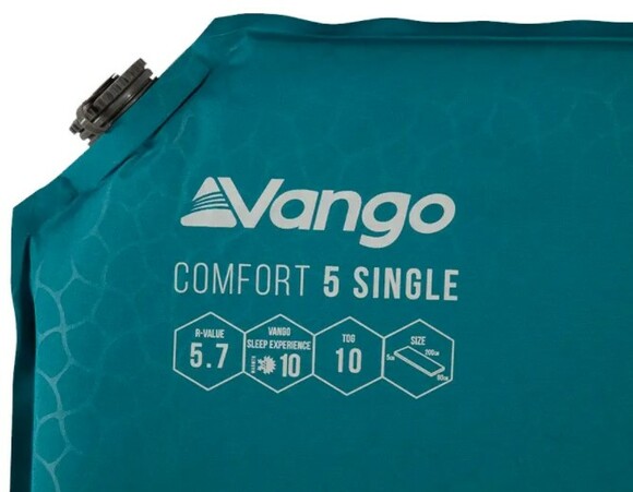 Коврик самонадувающийся Vango Comfort 5 Single Bondi Blue (SMQCOMFORB36A11) изображение 2