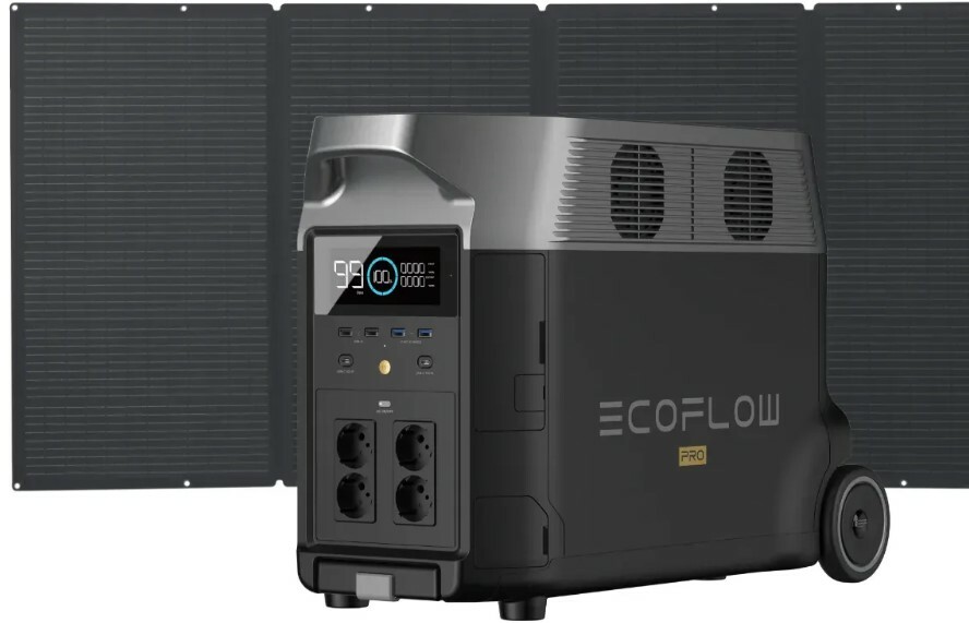 

Набор EcoFlow Delta Pro (3600 Вт·ч / 3600 Вт) + 400W Solar Panel