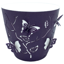 Горщик для квітів Alyaplastik 3D 5.3 л, темно-фіолетовий (00-00010368)
