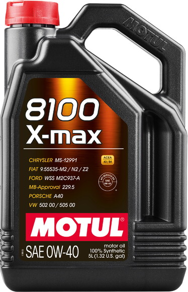 Моторна олива MOTUL 8100 X-max, 0W40 5 л (104533)