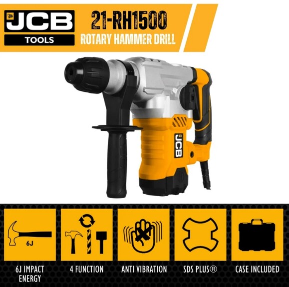 Перфоратор бочковий JCB Tools JCB-RH1500-E фото 2