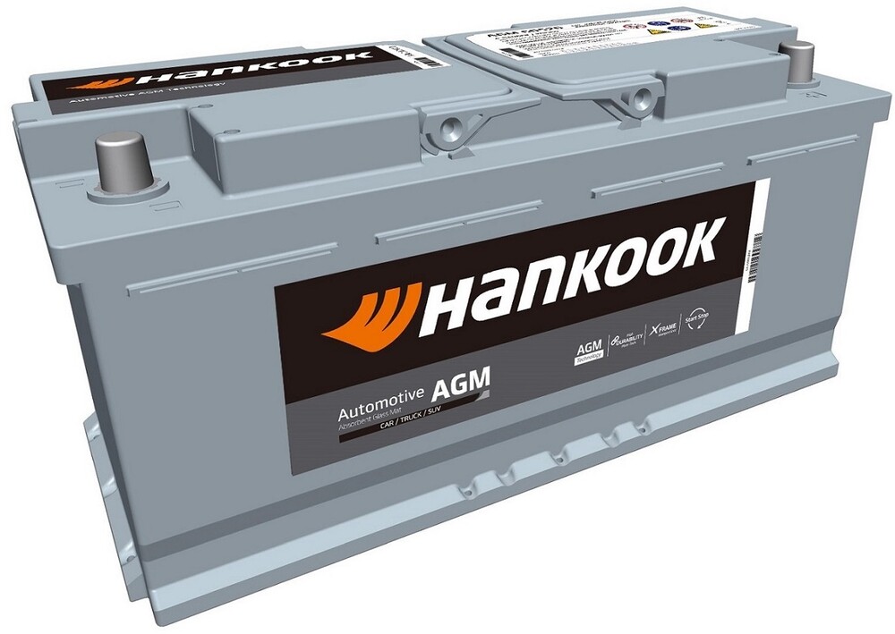 

Аккумуляторная батарея Hankook, 12 В, 105 Ач, 950 A (AGM60520)