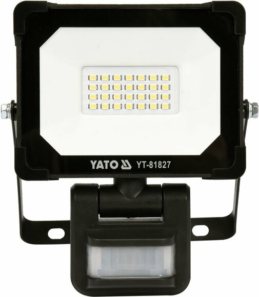 Прожектор з SMD-доданими випромінювачем і датчиком руху Yato YT-+81827 фото 2