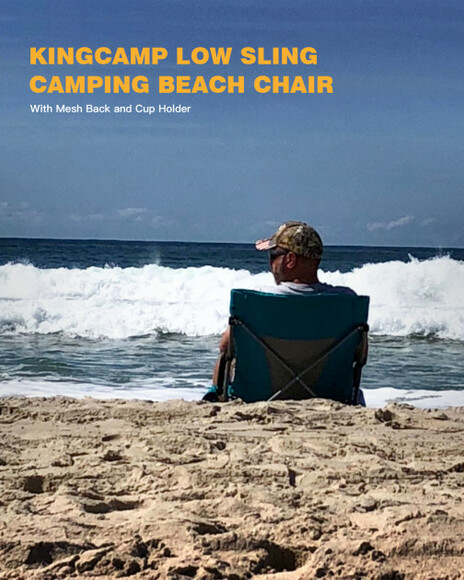 Крісло розкладне KingCamp Beach Chair Blue (KC3841 BLUE) фото 6