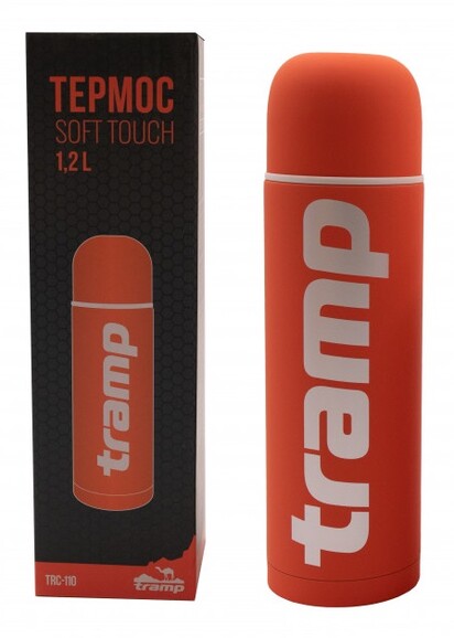 Термос Tramp Soft Touch 1.2 л (TRC-110-orange) фото 3