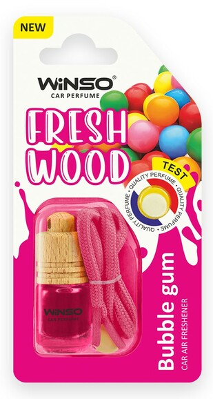 Ароматизатор для автомобиля Winso Fresh Wood Bubble Gum, 4.5 мл (530330)