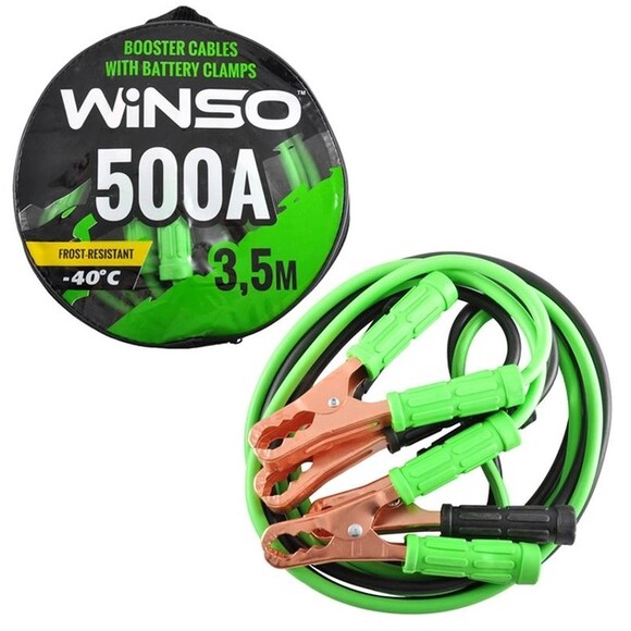 Пускові дроти Winso 500 А, 3.5 м (41981) фото 2