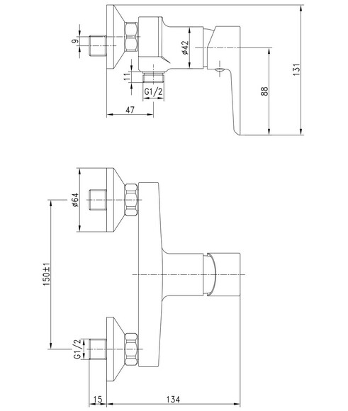 Смеситель для душа IMPRESE Breclav, белый, 35 мм (15245W) изображение 2