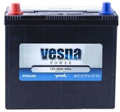 Аккумулятор Vesna 6 CT-45-L Power min, 45 Ач, 12В (415145)