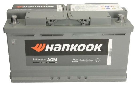 Автомобільний акумулятор Hankook Start-stop AGM59520 12 В (95 Аh, 850 А, R+) фото 3