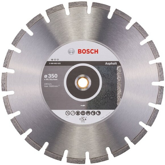 Алмазний диск Bosch Standart for Asphalt 350-20 / 25,4 мм (2608602625)