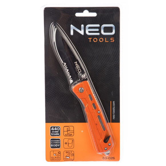 Складной нож с фиксатором NEO Tools 63-026 изображение 5