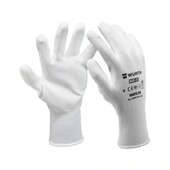 Перчатки защитные Wurth White PU р.7 (0899401107)