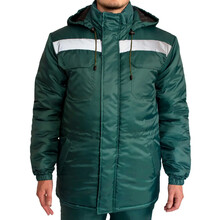 Куртка утепленная Free Work ЕКСПЕРТ темно-зеленый р.60-62/3-4 (XXL) (56648)