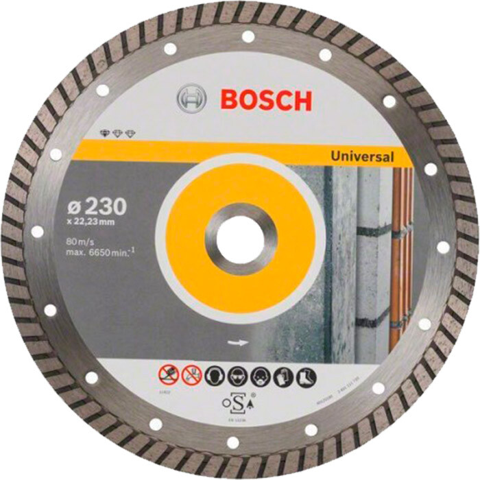 

Алмазний диск Bosch Standard for Universal Turbo 230-22.23 10 шт (2608603252)