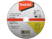 Тонкий отрезной диск Makita по нержавеющей стали 230х2 36Т плоский (D-18792)
