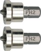 Насадки викруткові Vorel для гіпсокартону Phillips PH2x25 мм (65800) 2 шт
