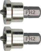 Насадки отверточные Vorel для гипсокартона Phillips PH2x25 мм (65800) 2 шт