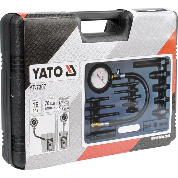 Компрессометр для дизельных двигателей YATO YT-7307 изображение 3