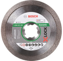 Алмазний диск Bosch X-LOCK Standard for Ceramic 110x22.23x1.6x7.5 мм (2608615136)