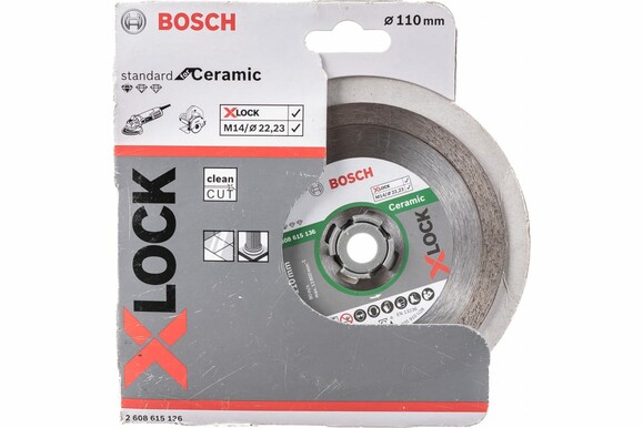 Алмазный диск Bosch X-LOCK Standard for Ceramic 110x22.23x1.6x7.5 мм (2608615136) изображение 3