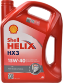 Моторное масло SHELL Helix HX3 15W-40, 4 л (550039926)