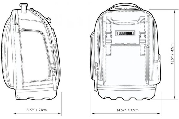 Рюкзак для инструментов ToughBuilt (TB-66C) изображение 8