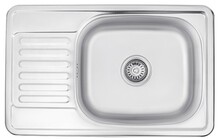 Кухонна мийка Kroner KRP Satin-6642, 0.8 мм (CV025281)