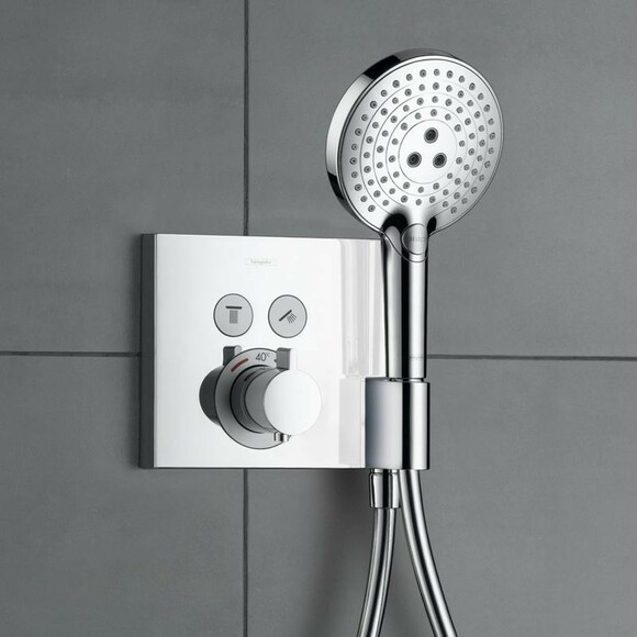 Термостат для ванни Hansgrohe ShowerSelect 15765000 для 2-х користувачів, прихований монтаж фото 3