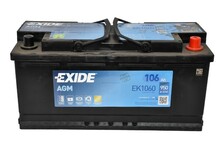 Акумулятор EXIDE AGM EK1060 (Start-Stop AGM) (аналог EK1050), 106Ah/950A