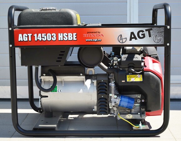 Бензиновый генератор AGT 14503 HSBE R16 изображение 3
