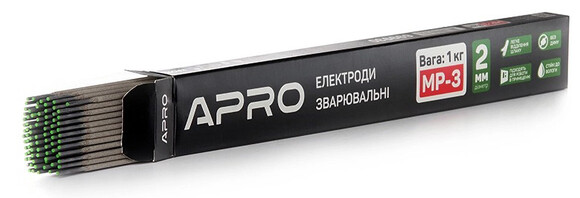 Зварювальні електроди APRO МР-3, 1 кг, 2 мм (699930)