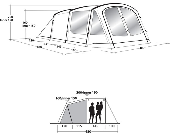 Палатка Outwell Springwood 5 Green (111211) (928824) изображение 9