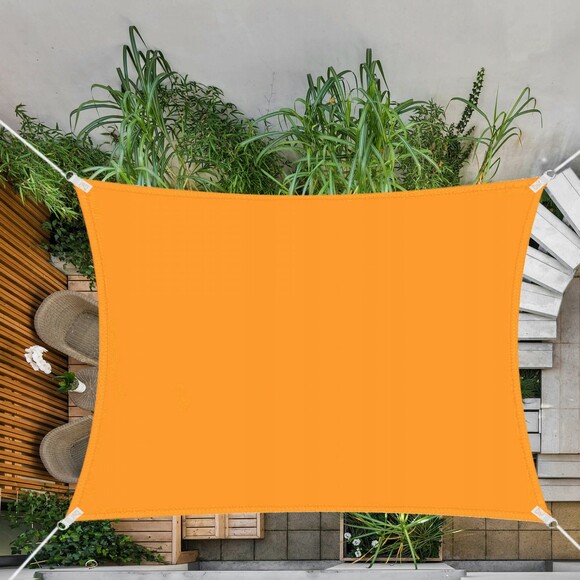 Тент-парус теневой для дома, сада и туризма Springos Orange 4x2 м (SN1039) изображение 12