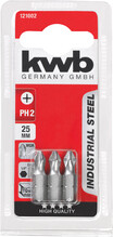 Бита KWB из индустриальной стали PH2 25 мм 3 шт (121002)