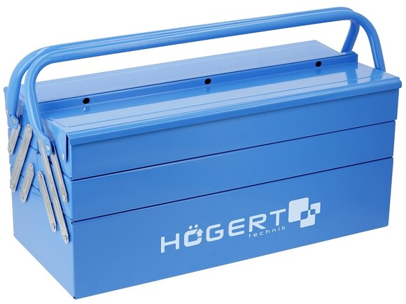 Ящик для інструментів металевий, 5 відділень HOEGERT (HT7G077)