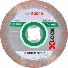 Алмазний диск Bosch X-LOCK Best for Ceramic 125x22.23x1.8x10 мм (2608615164)