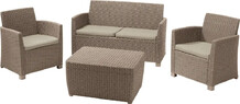 Набор садовой мебели Keter Corona Set With Cushion Box (231416)