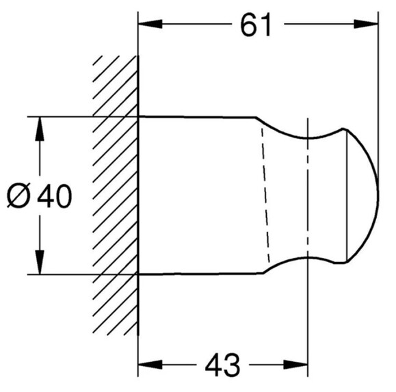 Кронштейн для ручной лейки Grohe QuickFix (279582430) (CV032180) изображение 4
