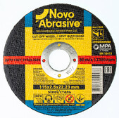 Диск отрезной по металлу NovoAbrasive Profi 41 14А, 115х2.5x22.23 мм (WM11525)